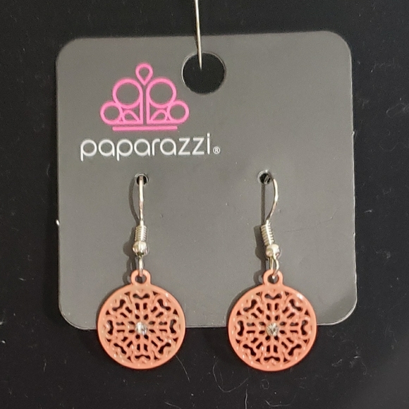 Paparazzi Earrings - Colorfully Capricious Orange